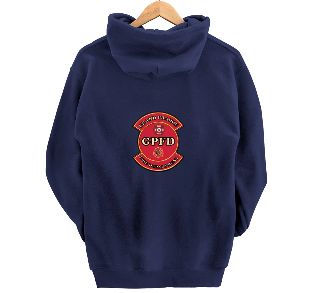 Grand Prairie Texas Fire Department Shield Pullover Hoodie