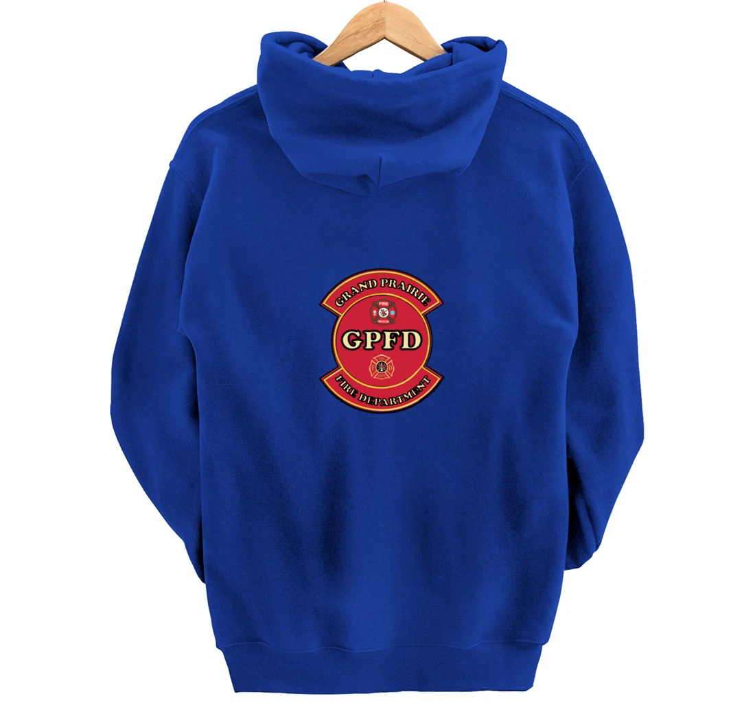 Grand Prairie Texas Fire Department Shield Pullover Hoodie