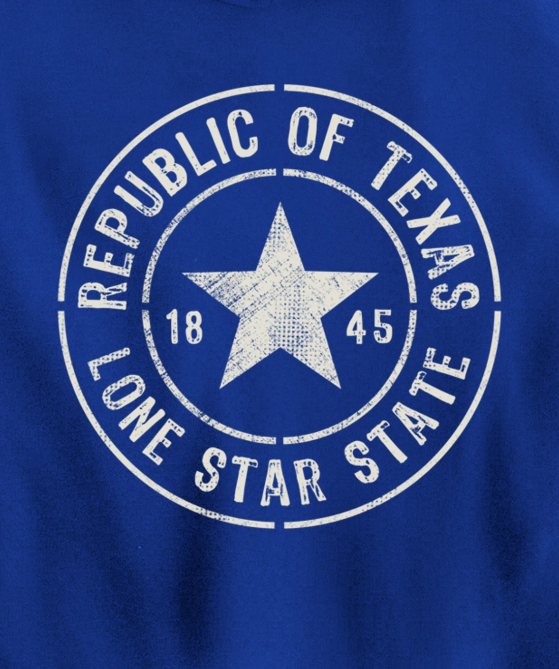 Texas The Lone Star State Republic Of Texas 1845 Pullover Hoodie