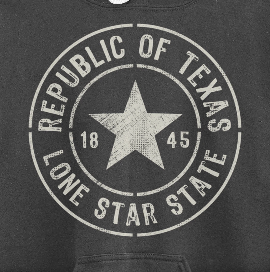 Texas The Lone Star State Republic Of Texas 1845 Pullover Hoodie