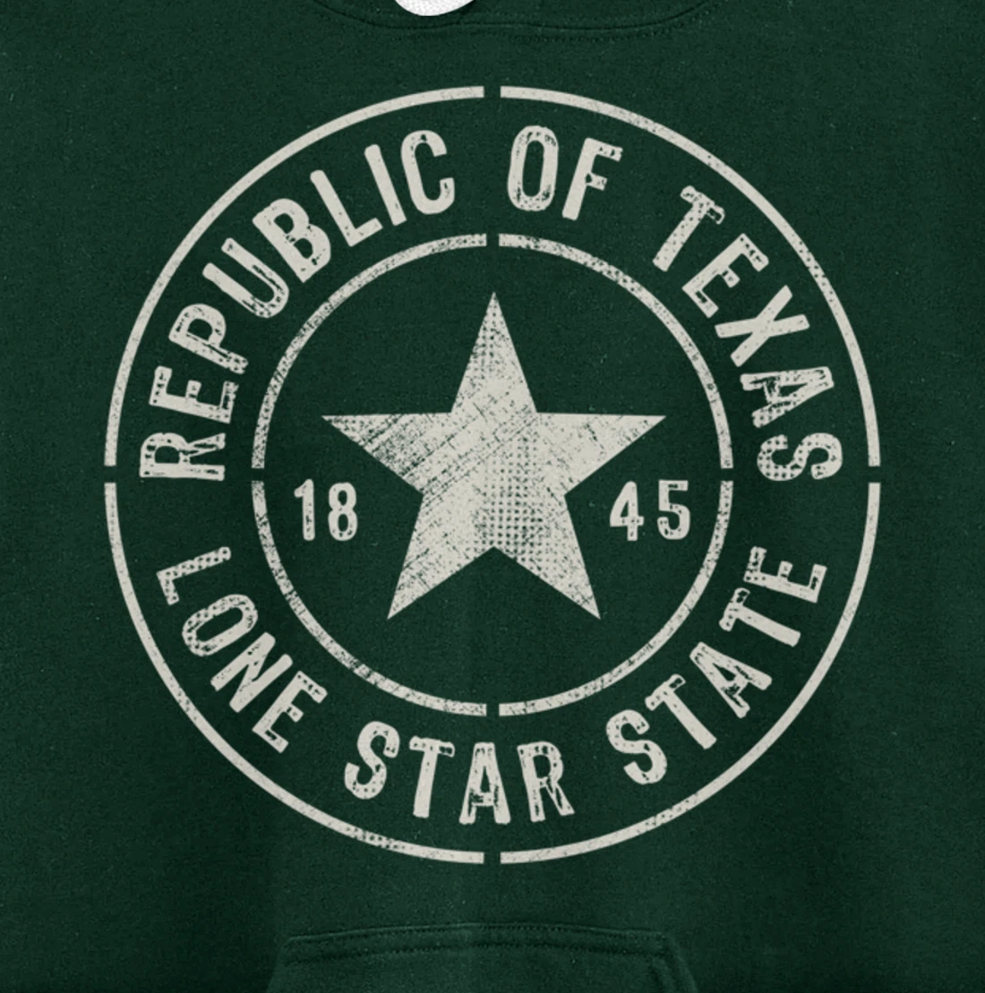 Texas The Lone Star State Republic Of Texas 1845 Pullover Hoodie