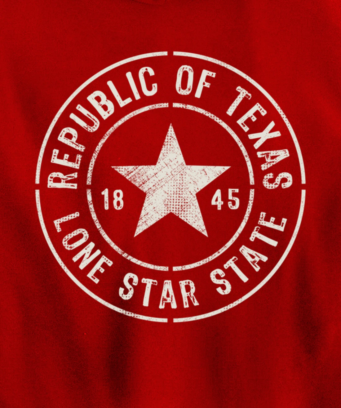 Texas The Lone Star State Republic Of Texas 1845 Pullover Hoodie