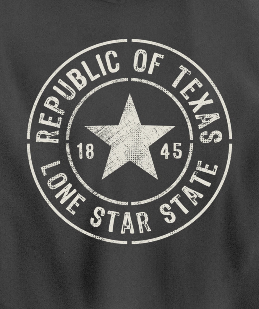 Texas The Lone Star State Republic Of Texas 1845 Pullover Hoodie