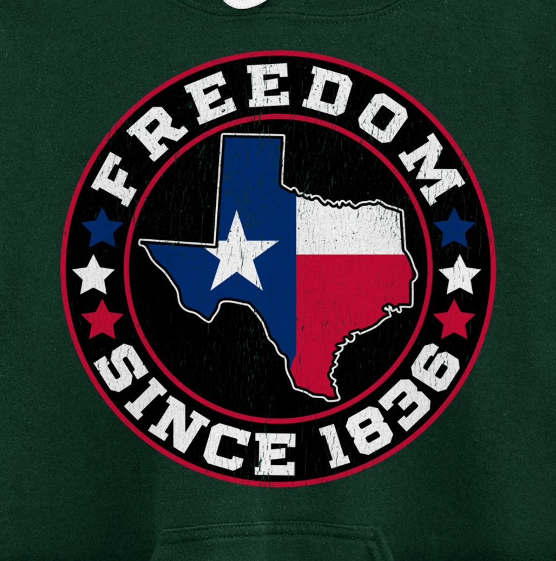 Freedom Since 1836 Texas Independence Day Pullover Hoodie