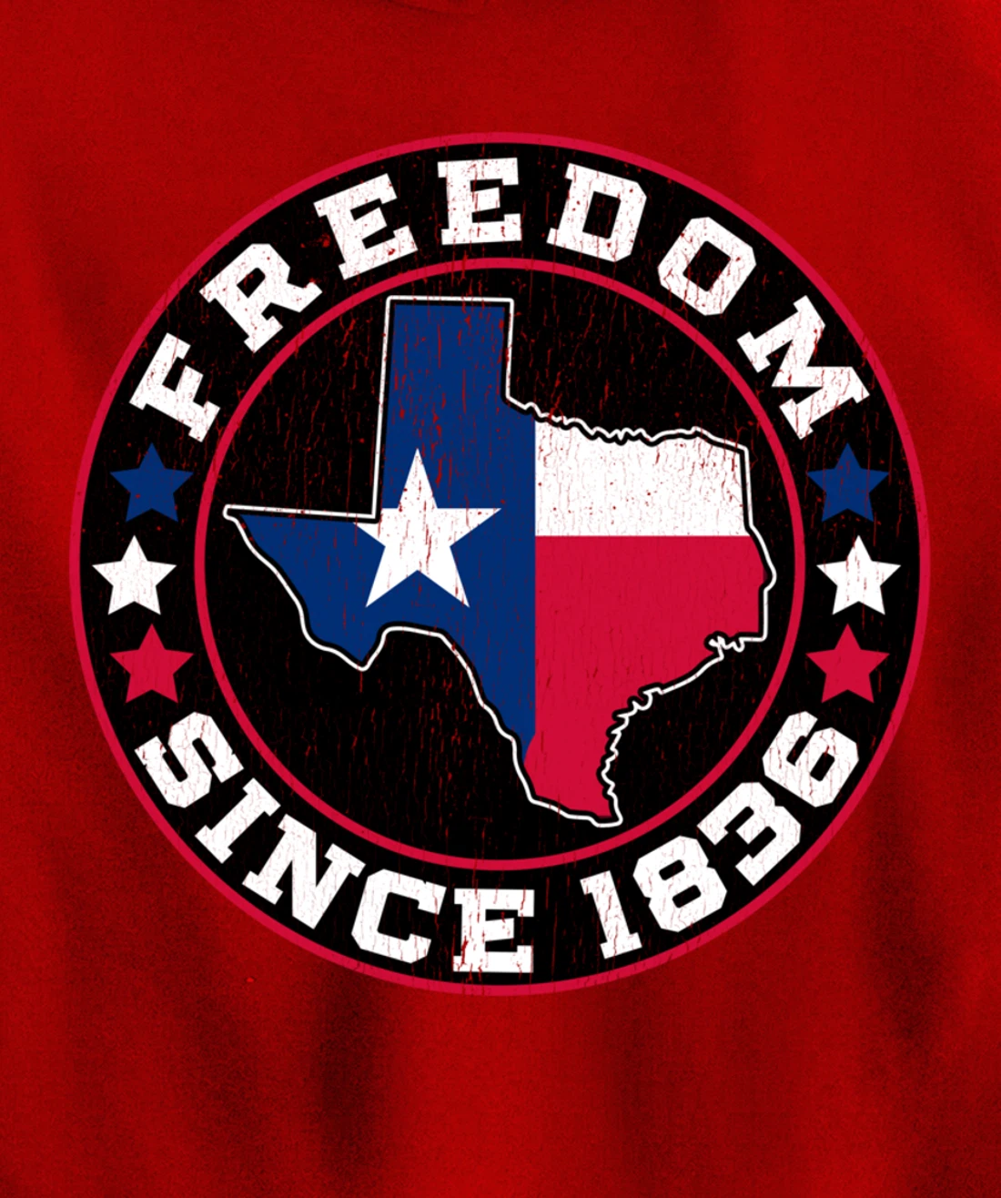 Freedom Since 1836 Texas Independence Day Pullover Hoodie