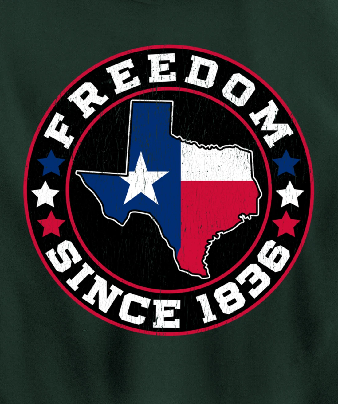 Freedom Since 1836 Texas Independence Day Pullover Hoodie