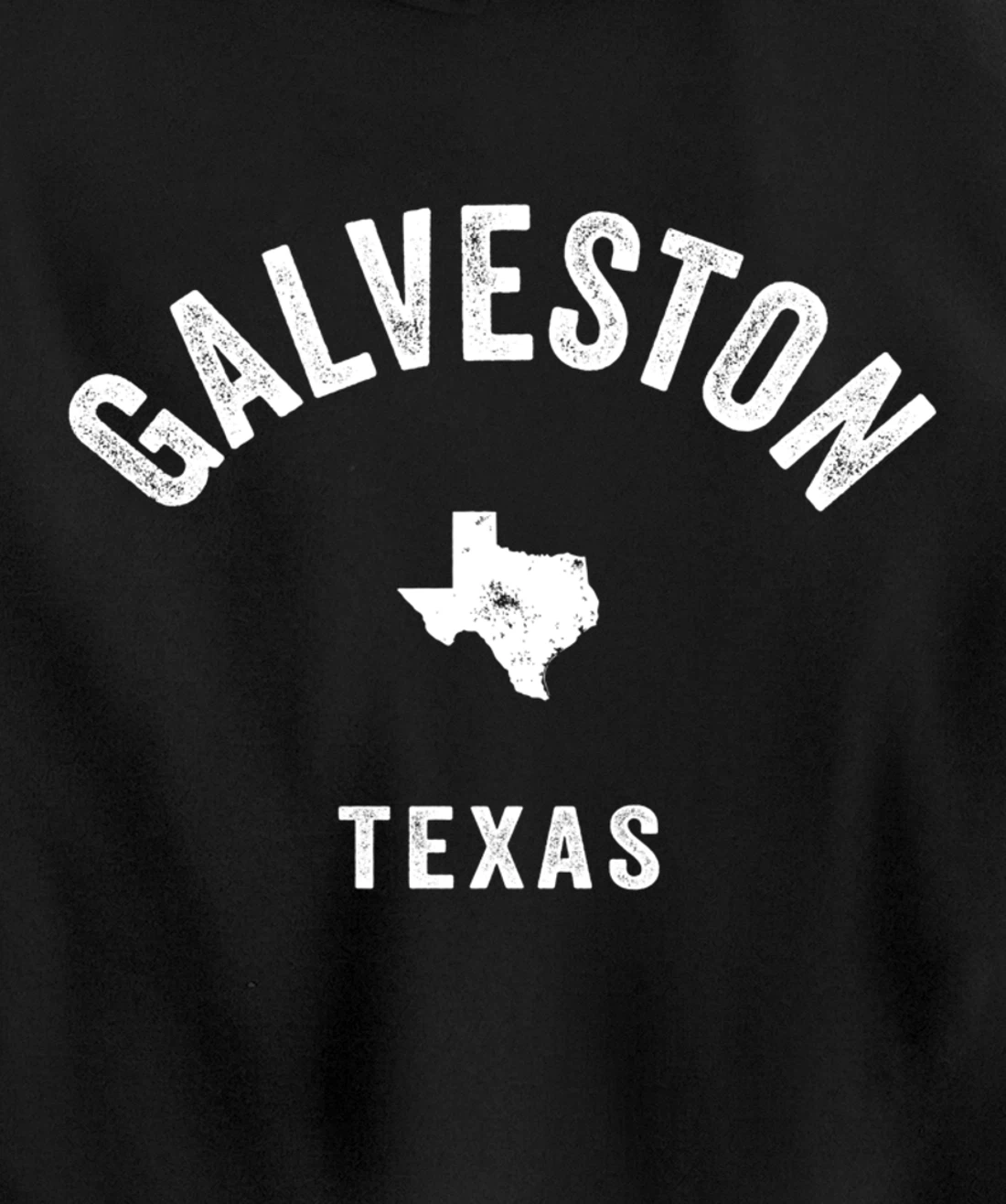 Galveston Texas TX Vintage 70s Athletic Sports Design Pullover Hoodie