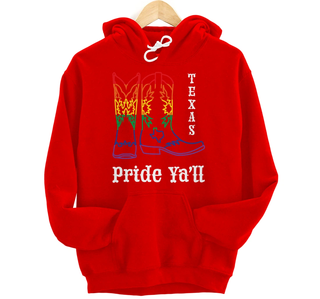 LGBT Texas Human Gay Pride Month Transgender Rainbow Lesbian Pullover Hoodie