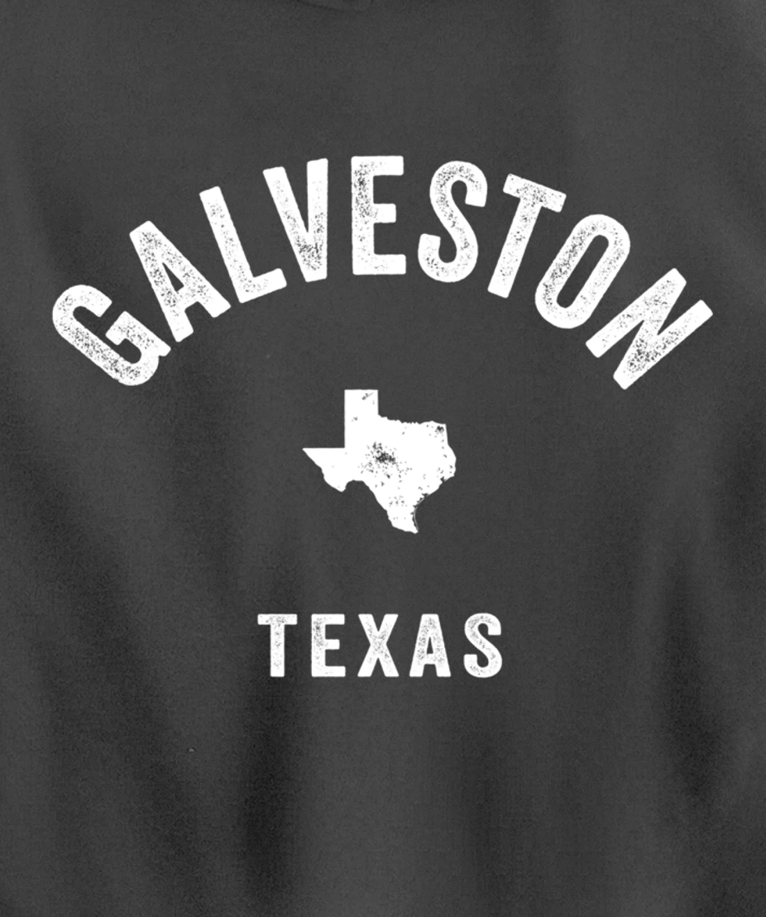 Galveston Texas TX Vintage 70s Athletic Sports Design Pullover Hoodie