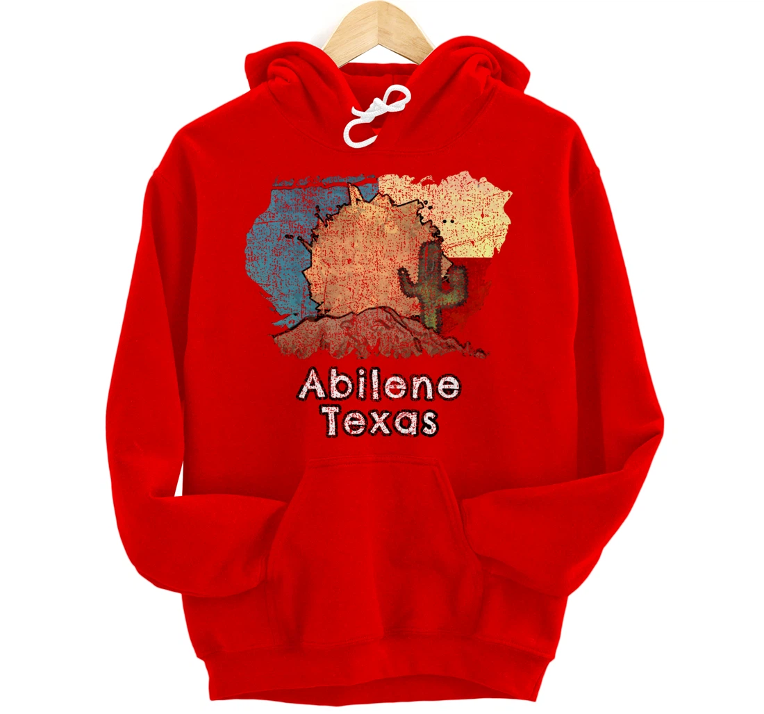Abilene Texas Flag Desert Themed Pullover Hoodie