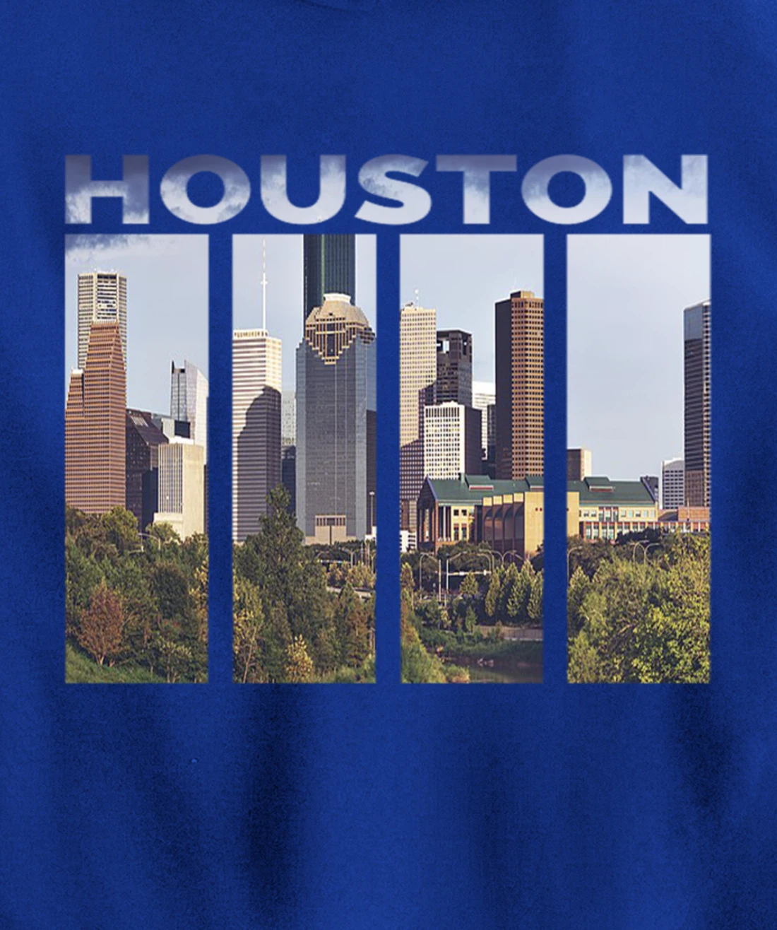 Downtown Houston City Skyline Souvenirs Texas Gifts Pullover Hoodie