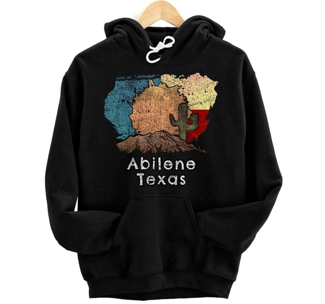 Abilene Texas Flag Desert Themed Pullover Hoodie