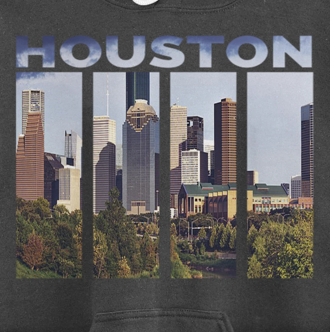 Downtown Houston City Skyline Souvenirs Texas Gifts Pullover Hoodie