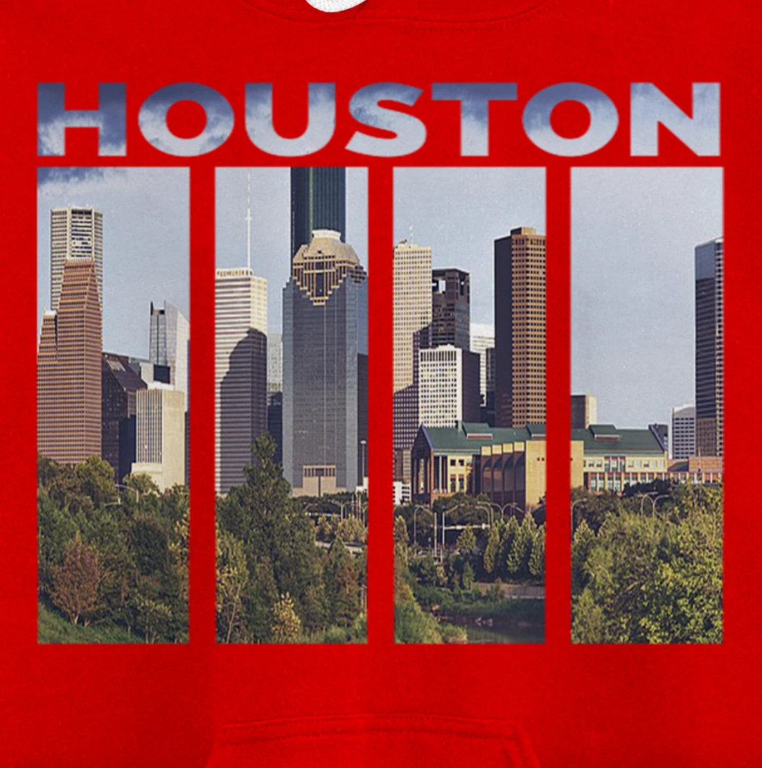 Downtown Houston City Skyline Souvenirs Texas Gifts Pullover Hoodie