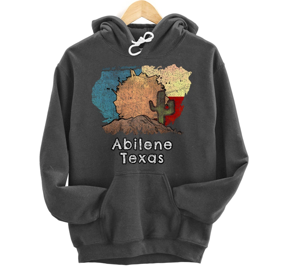 Abilene Texas Flag Desert Themed Pullover Hoodie