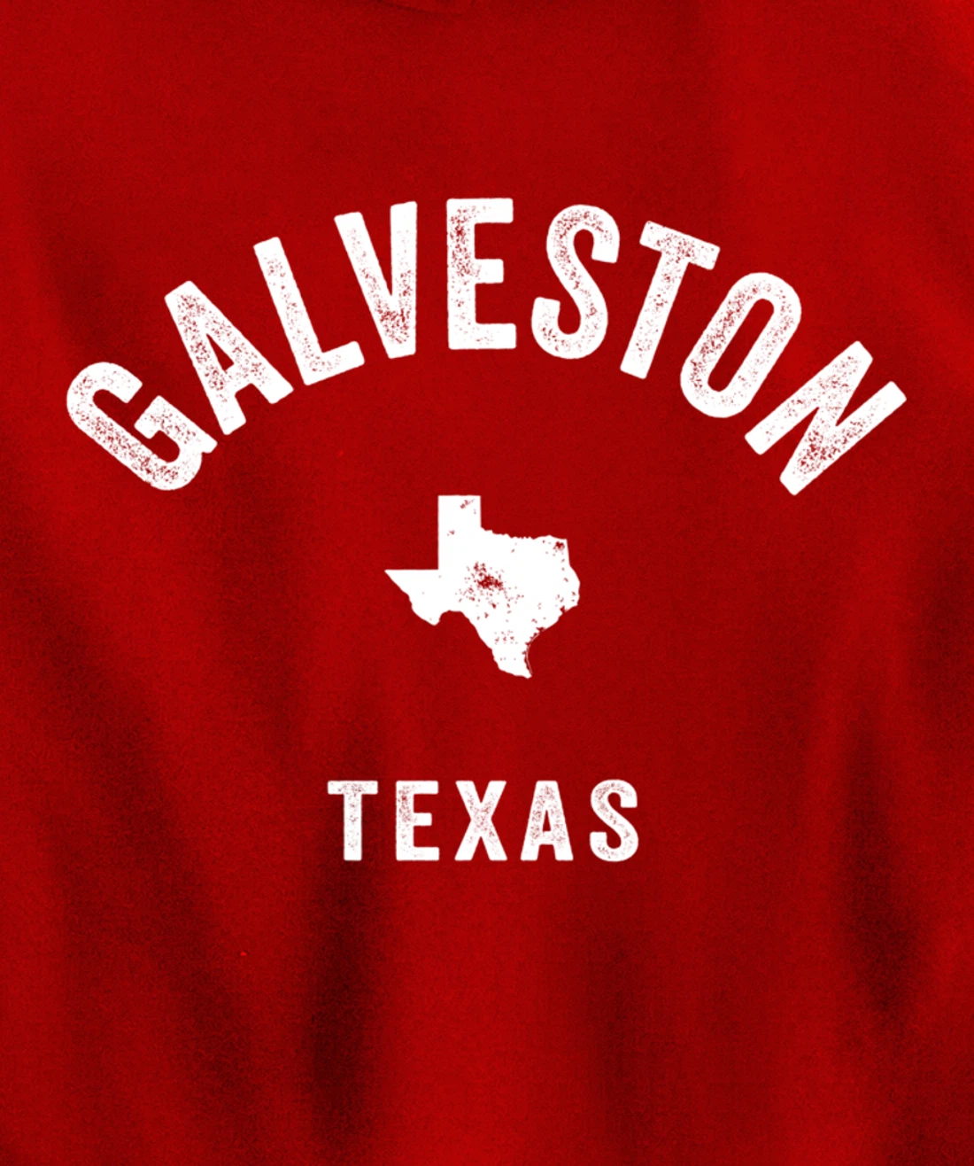 Galveston Texas TX Vintage 70s Athletic Sports Design Pullover Hoodie