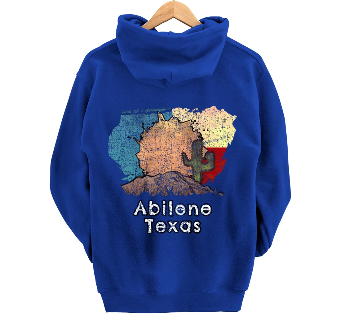 Abilene Texas Flag Desert Themed Pullover Hoodie
