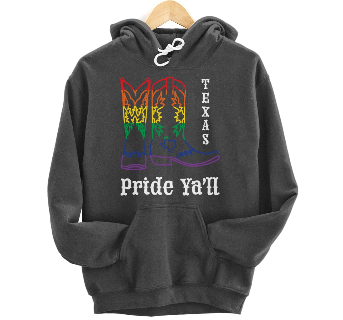 LGBT Texas Human Gay Pride Month Transgender Rainbow Lesbian Pullover Hoodie