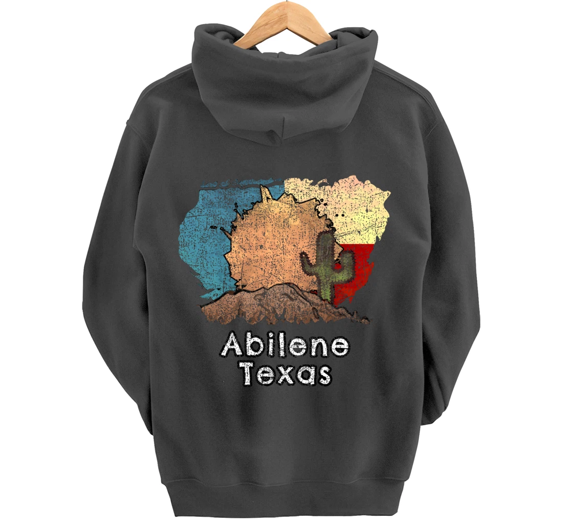 Abilene Texas Flag Desert Themed Pullover Hoodie