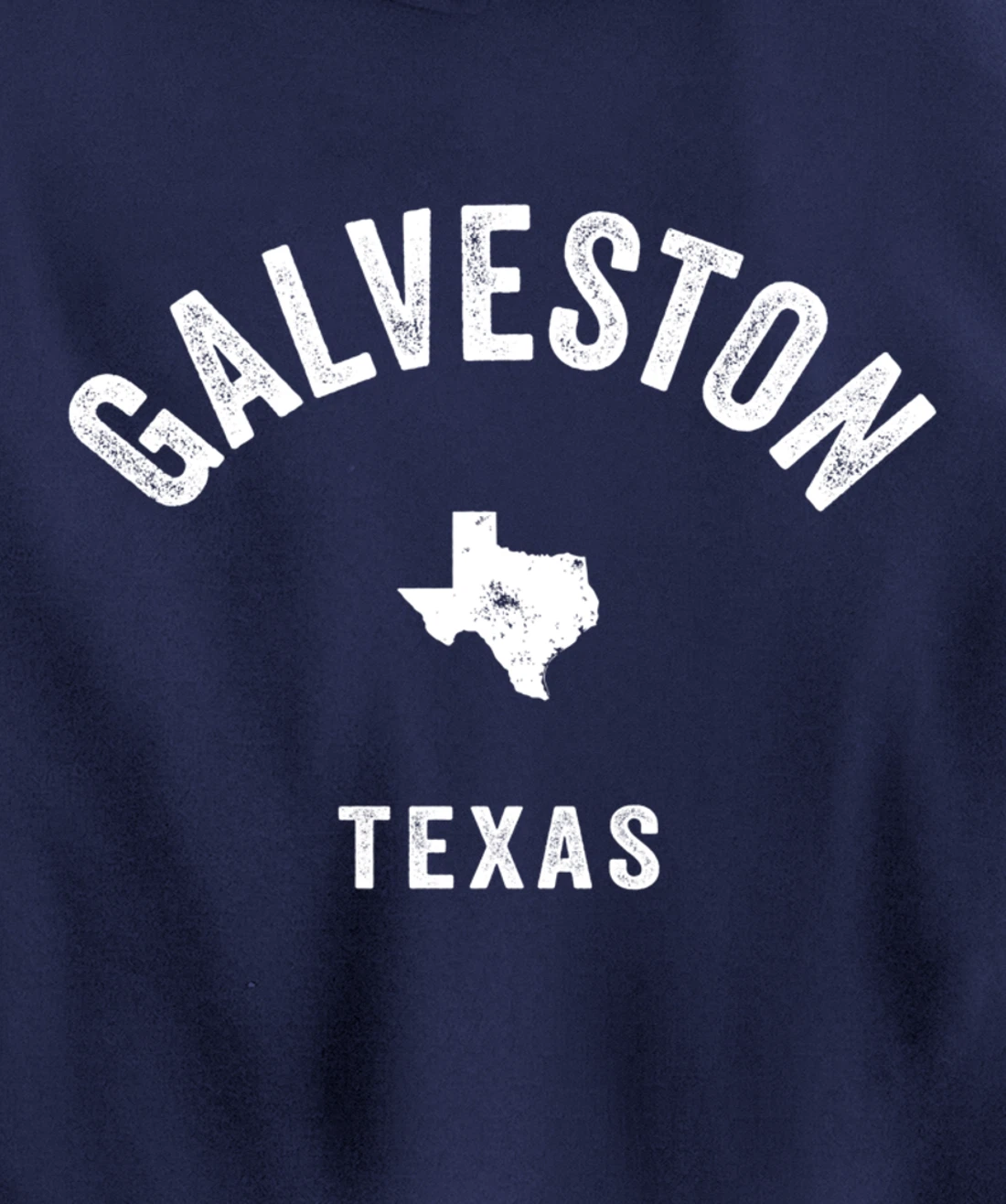 Galveston Texas TX Vintage 70s Athletic Sports Design Pullover Hoodie