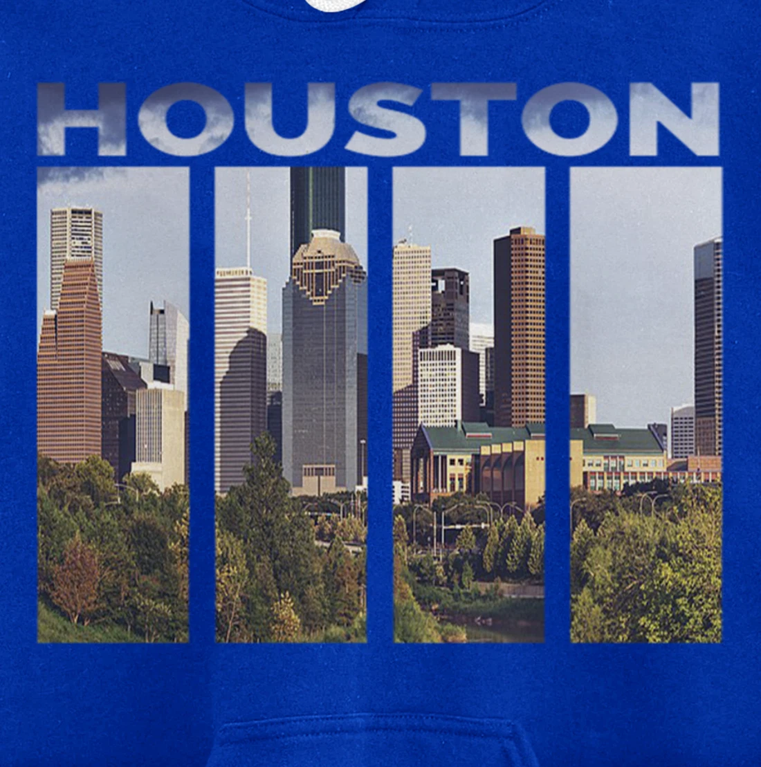 Downtown Houston City Skyline Souvenirs Texas Gifts Pullover Hoodie