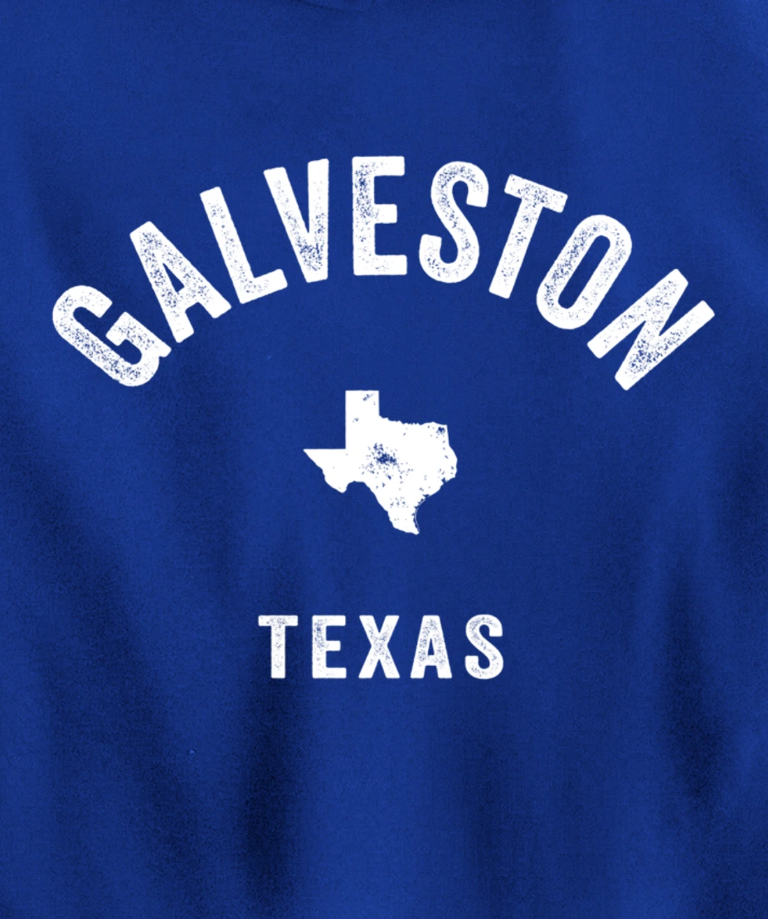 Galveston Texas TX Vintage 70s Athletic Sports Design Pullover Hoodie