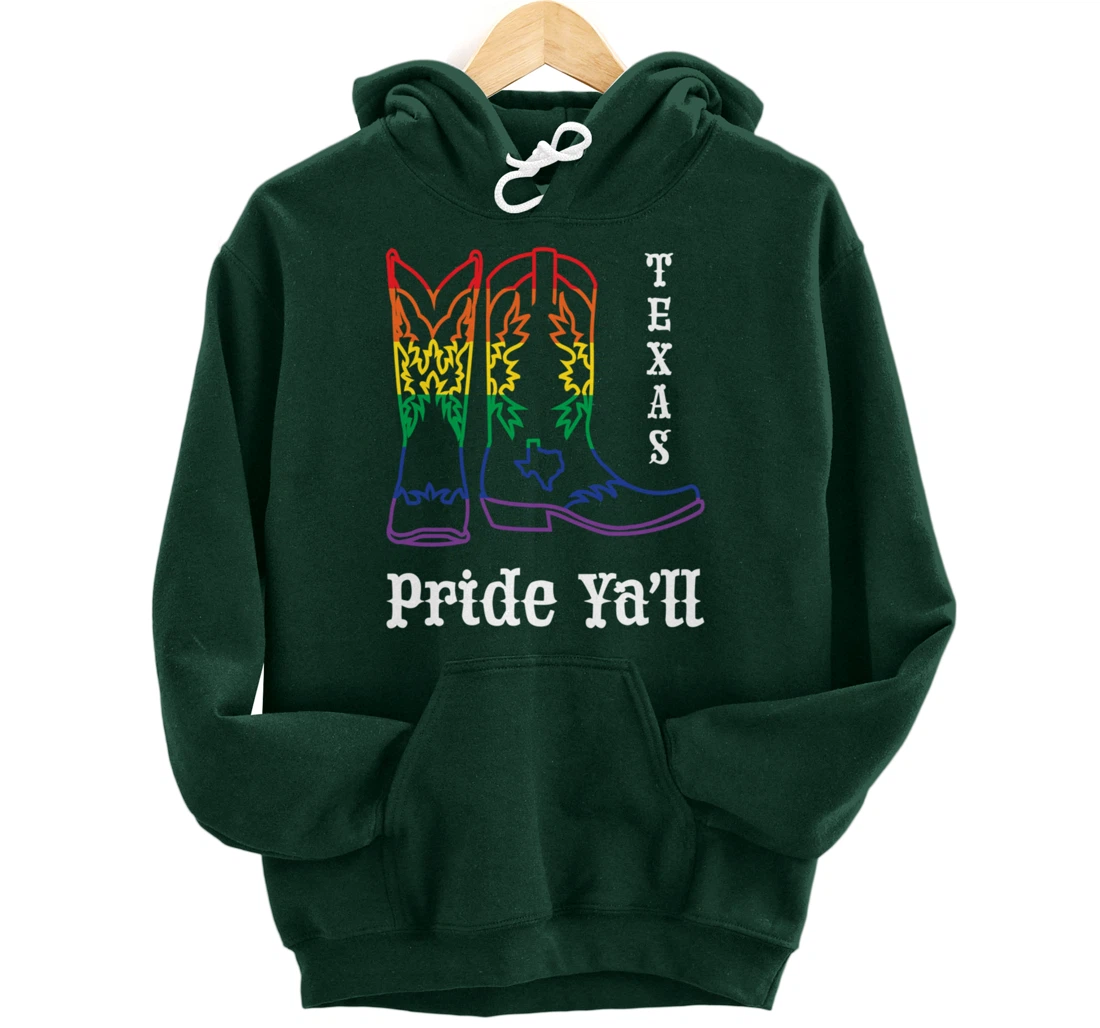 LGBT Texas Human Gay Pride Month Transgender Rainbow Lesbian Pullover Hoodie
