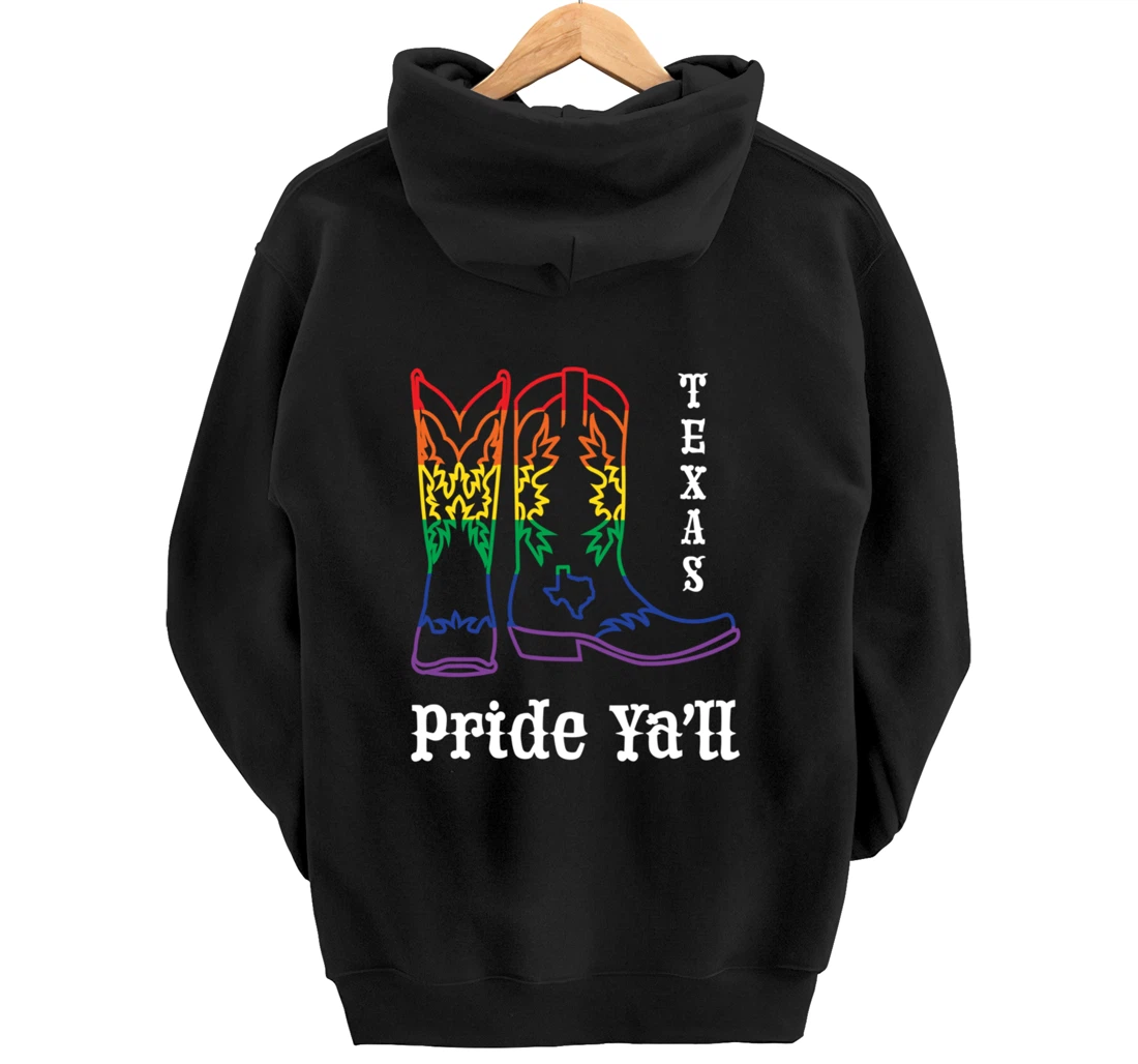 LGBT Texas Human Gay Pride Month Transgender Rainbow Lesbian Pullover Hoodie