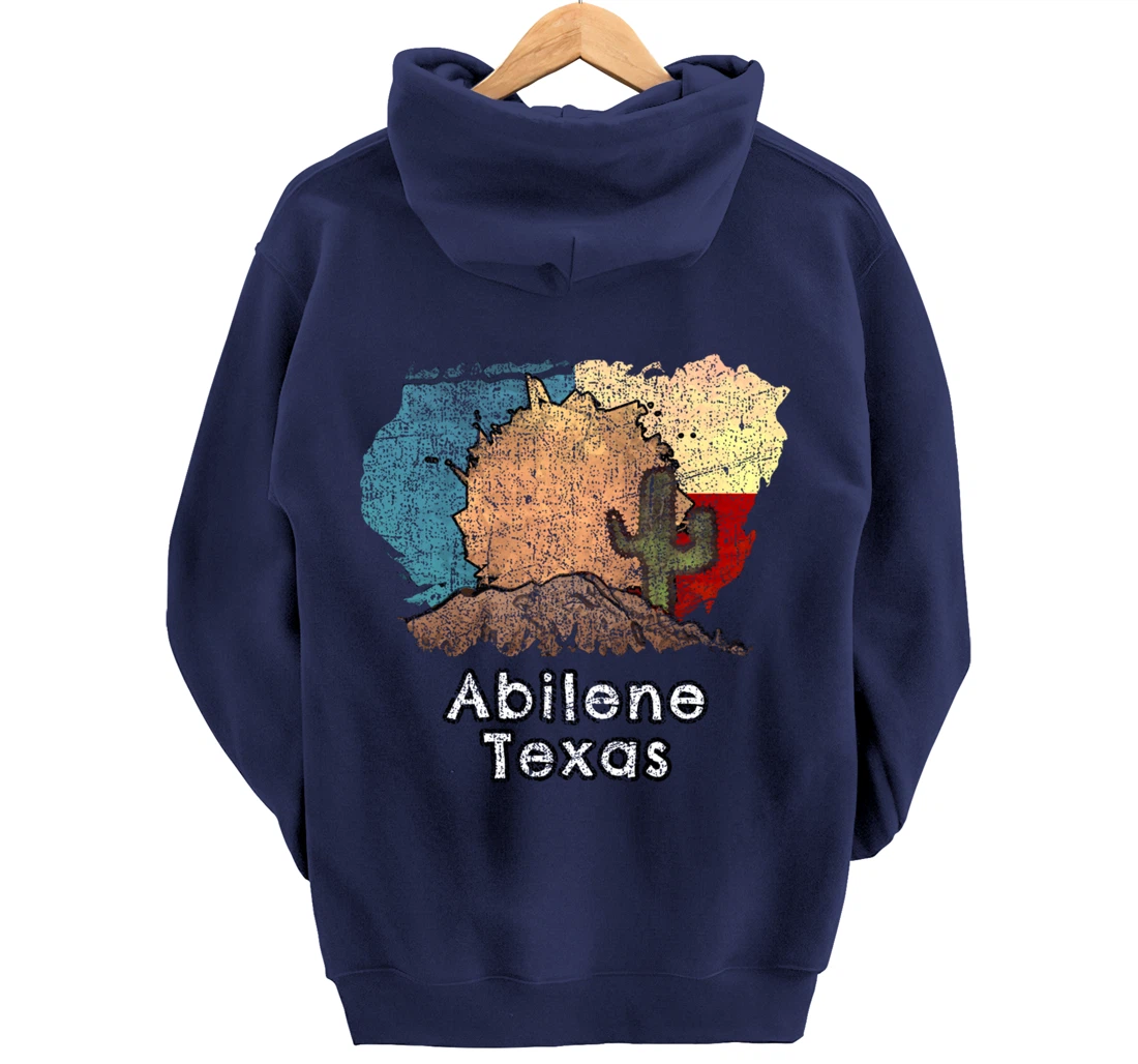 Abilene Texas Flag Desert Themed Pullover Hoodie