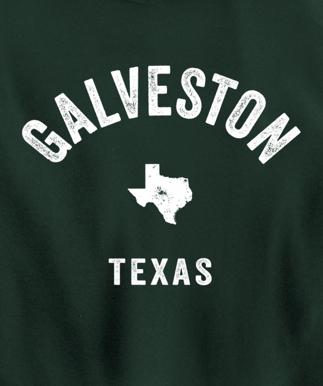 Galveston Texas TX Vintage 70s Athletic Sports Design Pullover Hoodie
