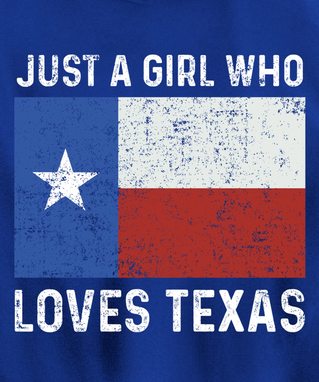 Girl Love Texas Flag Star State USA Pullover Hoodie