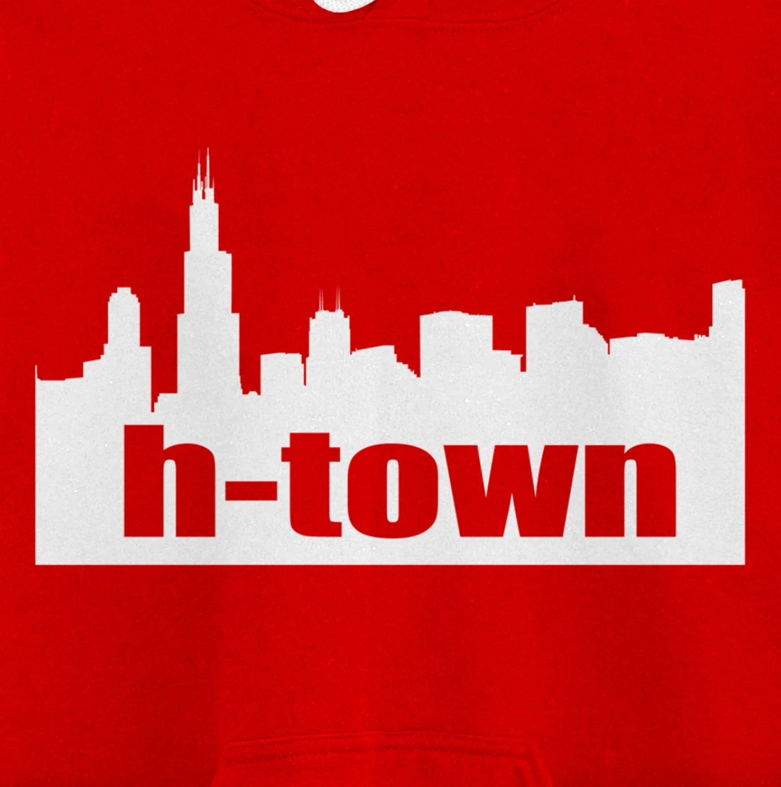 Houston Texas Skyline print H-Town Pullover Hoodie
