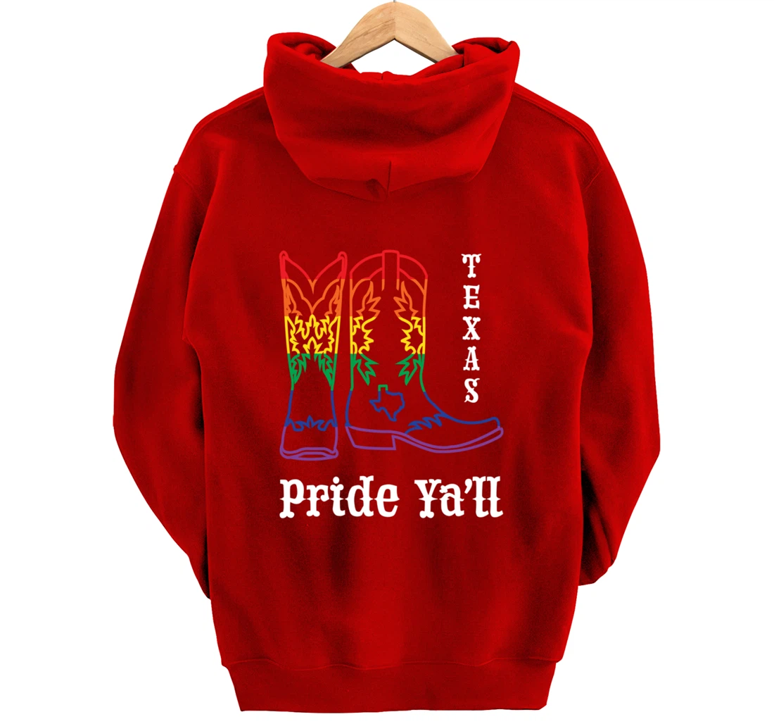 LGBT Texas Human Gay Pride Month Transgender Rainbow Lesbian Pullover Hoodie