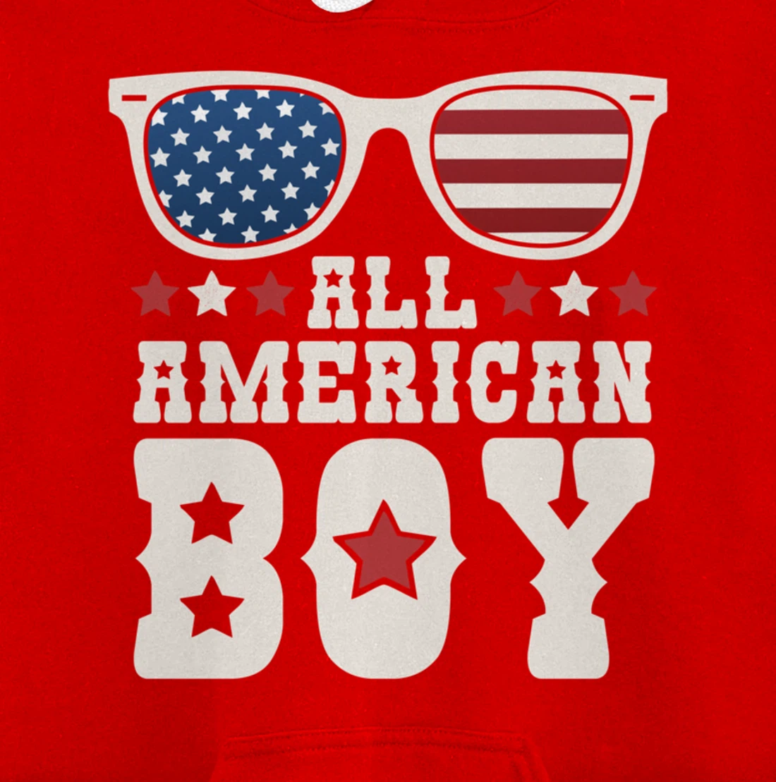 All American Boy 4th of July Texas Sunglasses Cowboy Country Pullover Hoodie