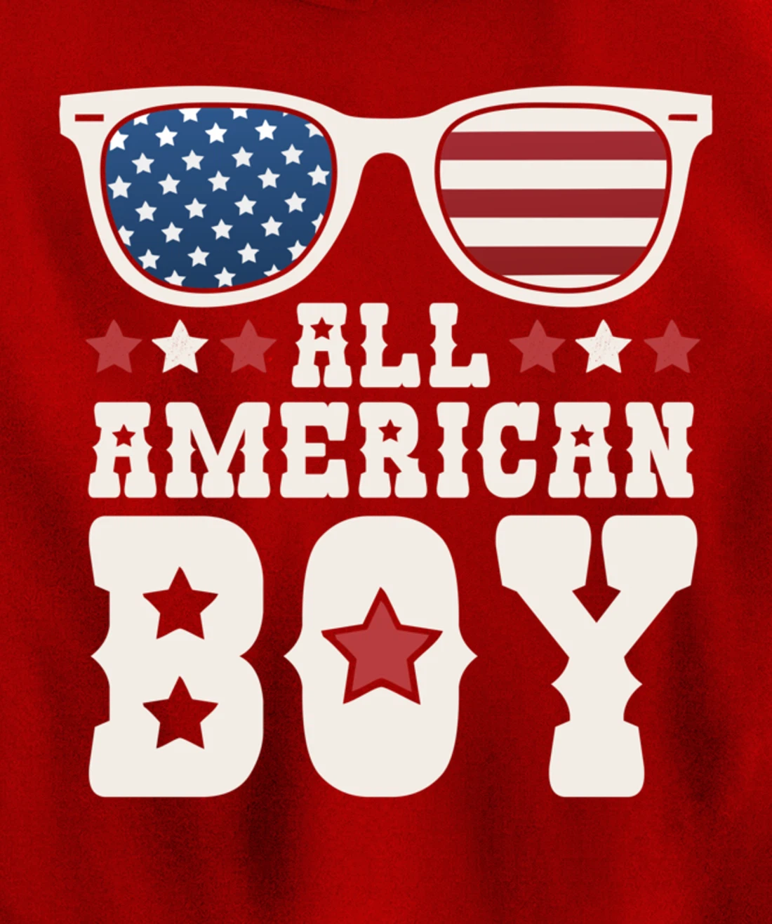 All American Boy 4th of July Texas Sunglasses Cowboy Country Pullover Hoodie