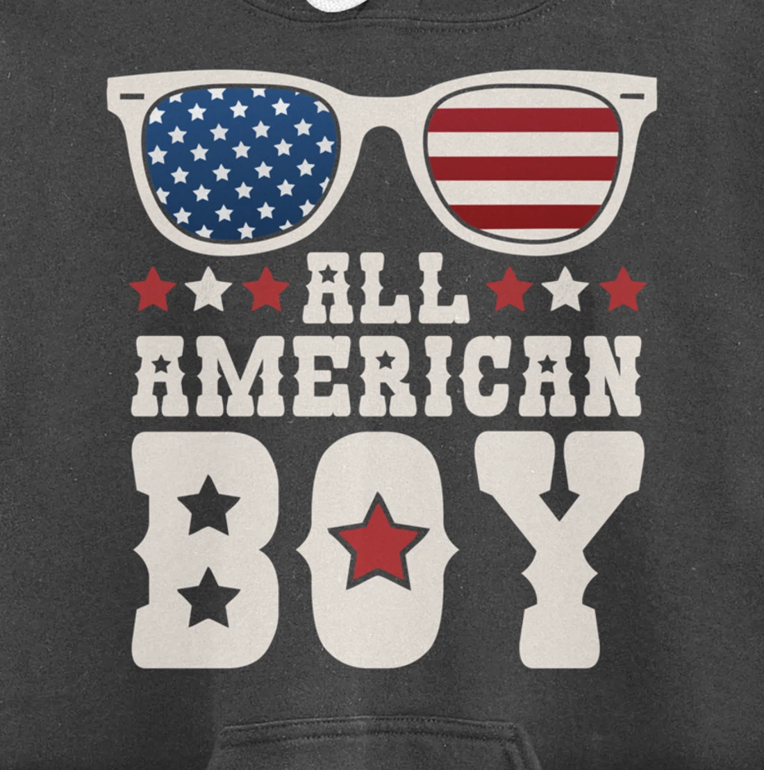 All American Boy 4th of July Texas Sunglasses Cowboy Country Pullover Hoodie