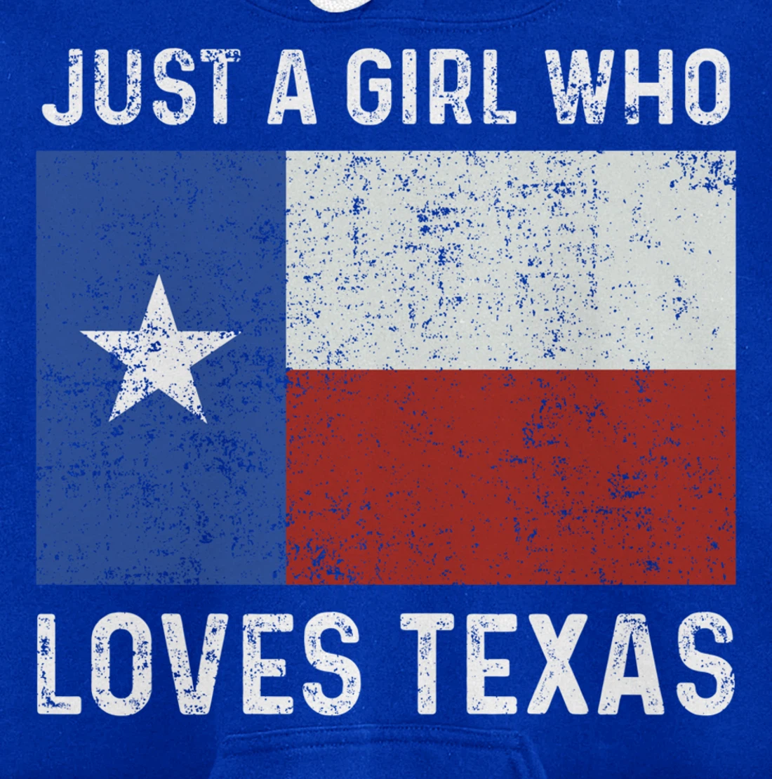 Girl Love Texas Flag Star State USA Pullover Hoodie