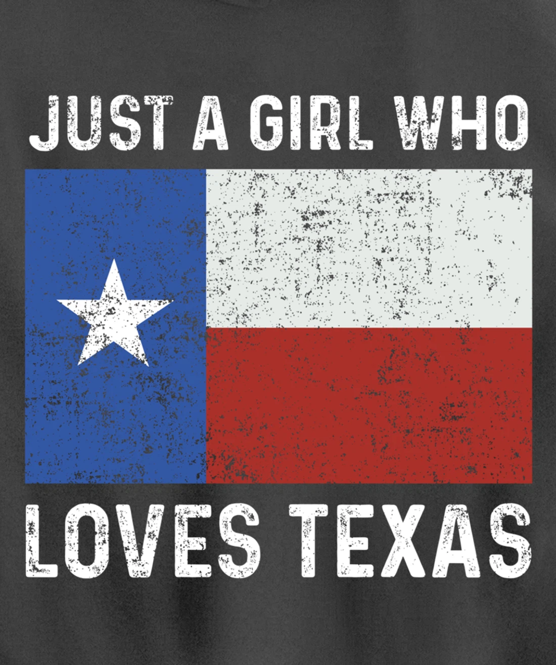 Girl Love Texas Flag Star State USA Pullover Hoodie