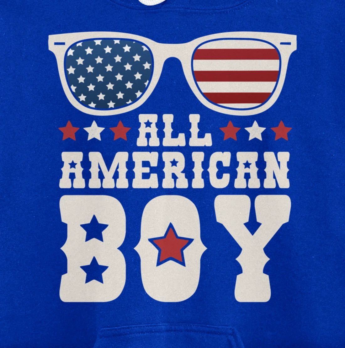 All American Boy 4th of July Texas Sunglasses Cowboy Country Pullover Hoodie
