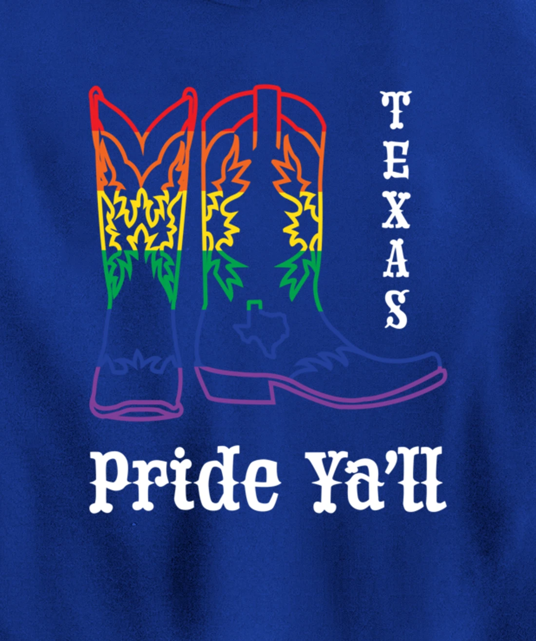 LGBT Texas Human Gay Pride Month Transgender Rainbow Lesbian Pullover Hoodie