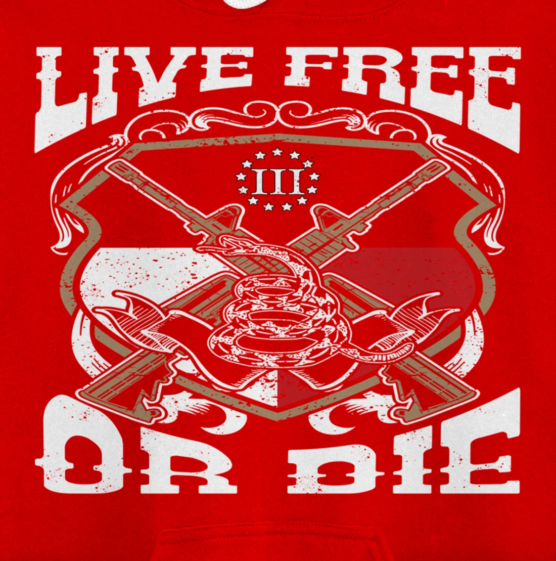 Texas Flag Three Percenter Oath Keeper - Live Free Or Die Pullover Hoodie