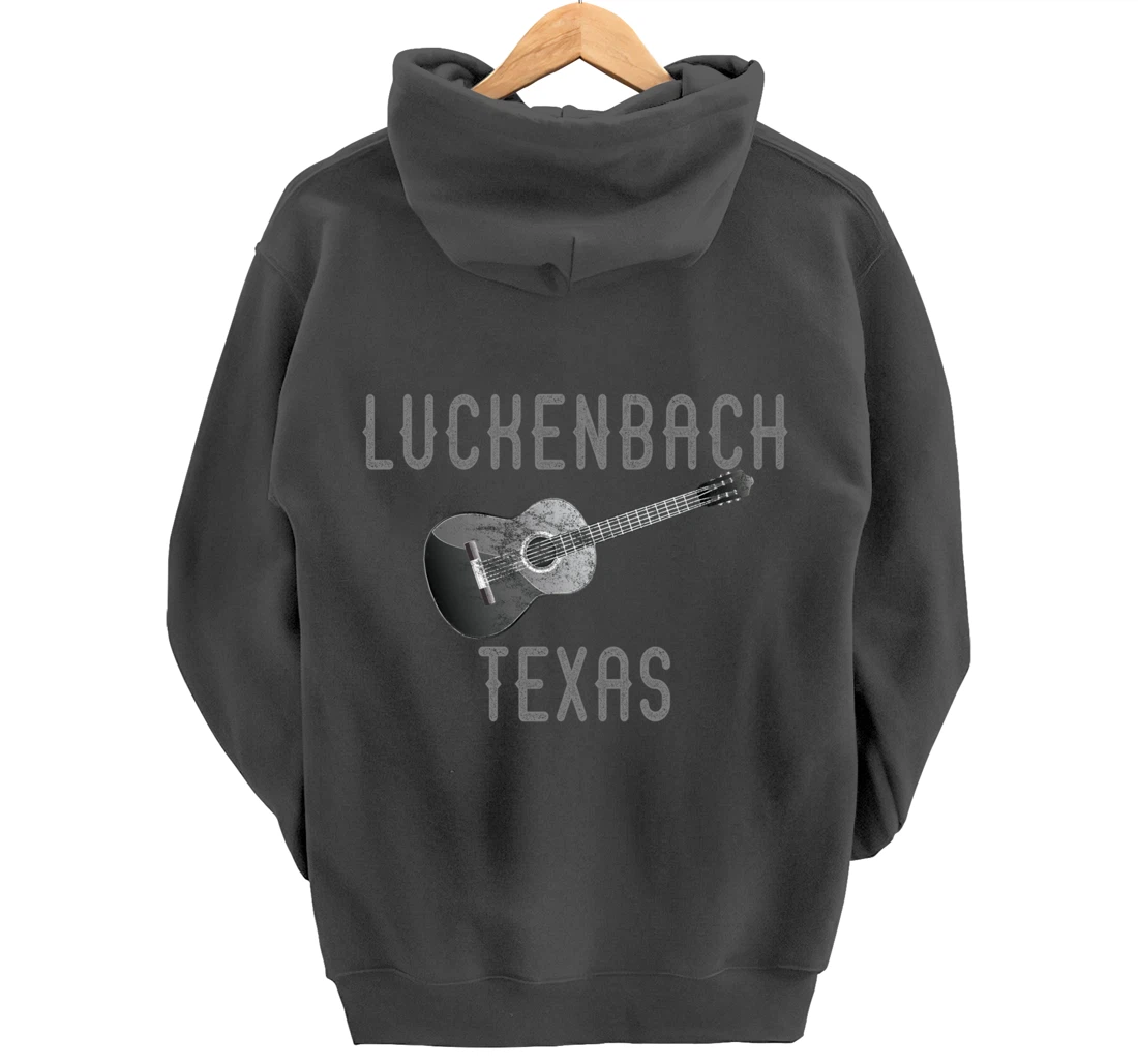 Vintage Luckenbach Texas Guitar Pullover Hoodie