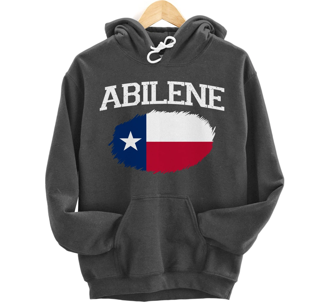 ABILENE TX TEXAS Flag Vintage USA Sports Men Women Pullover Hoodie
