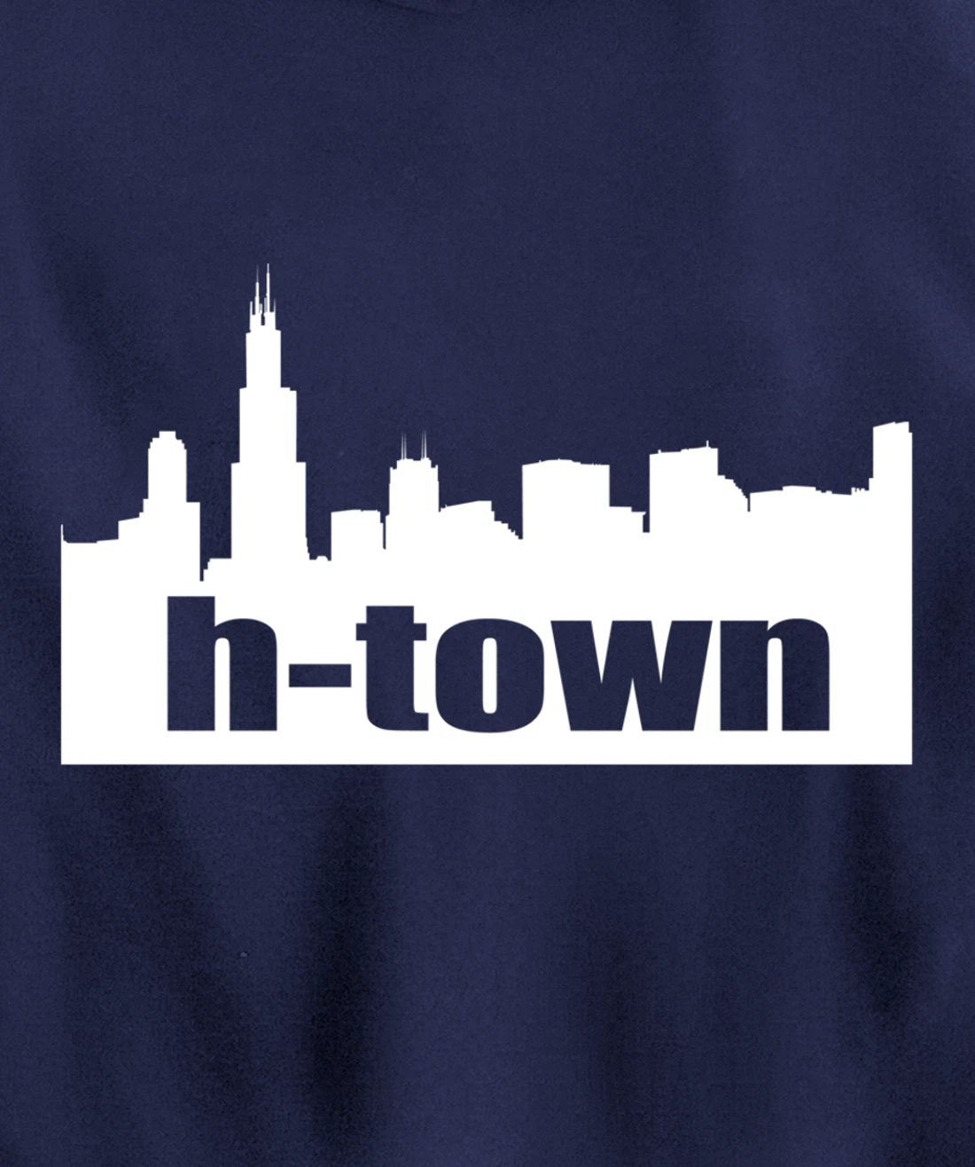 Houston Texas Skyline print H-Town Pullover Hoodie