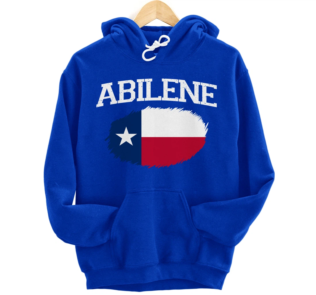 ABILENE TX TEXAS Flag Vintage USA Sports Men Women Pullover Hoodie