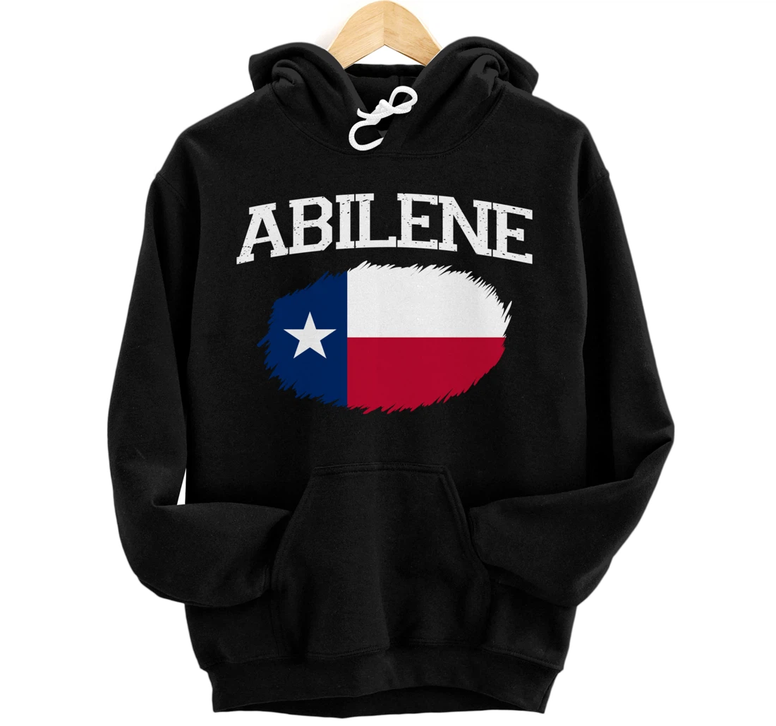 ABILENE TX TEXAS Flag Vintage USA Sports Men Women Pullover Hoodie