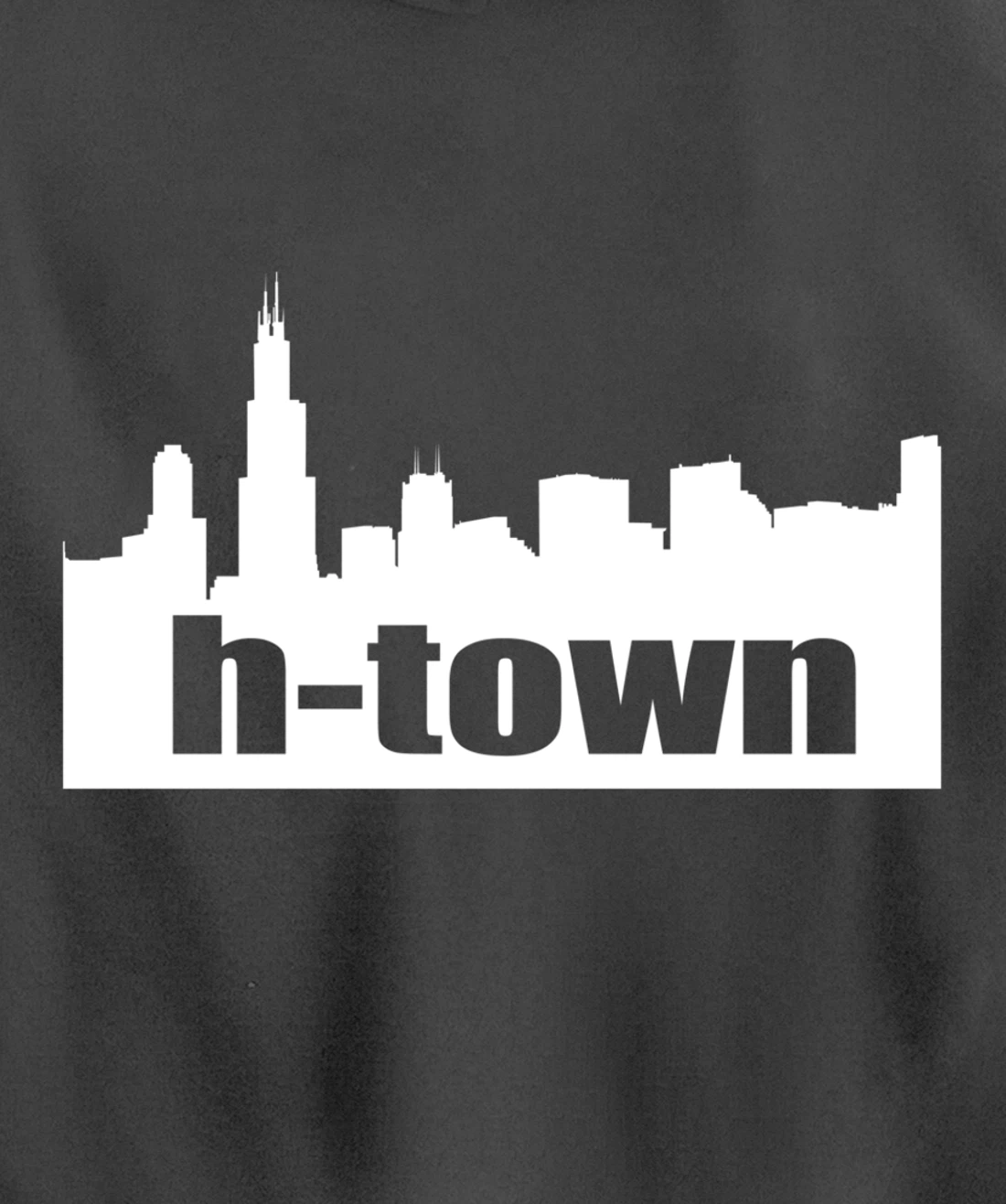 Houston Texas Skyline print H-Town Pullover Hoodie