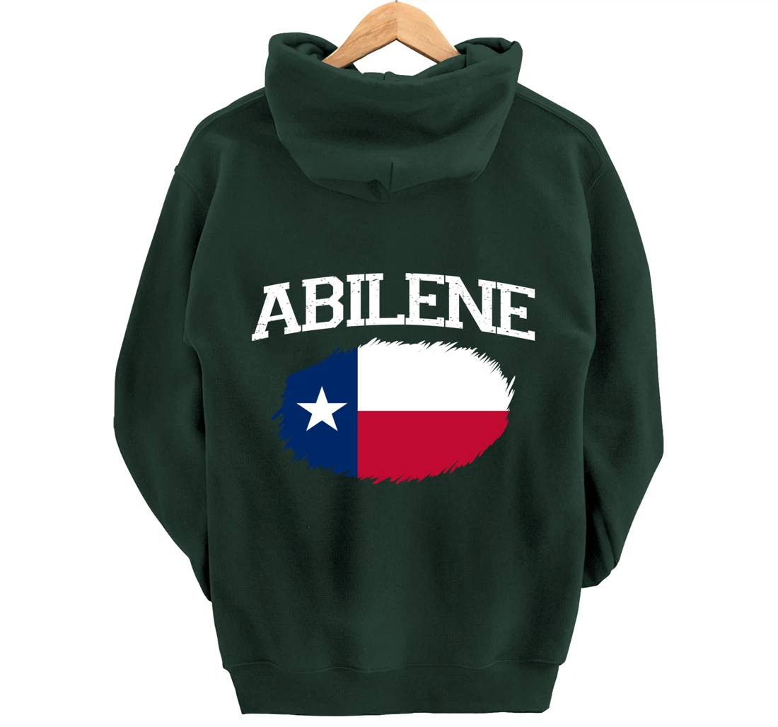 ABILENE TX TEXAS Flag Vintage USA Sports Men Women Pullover Hoodie