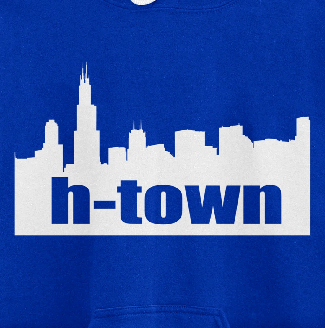 Houston Texas Skyline print H-Town Pullover Hoodie