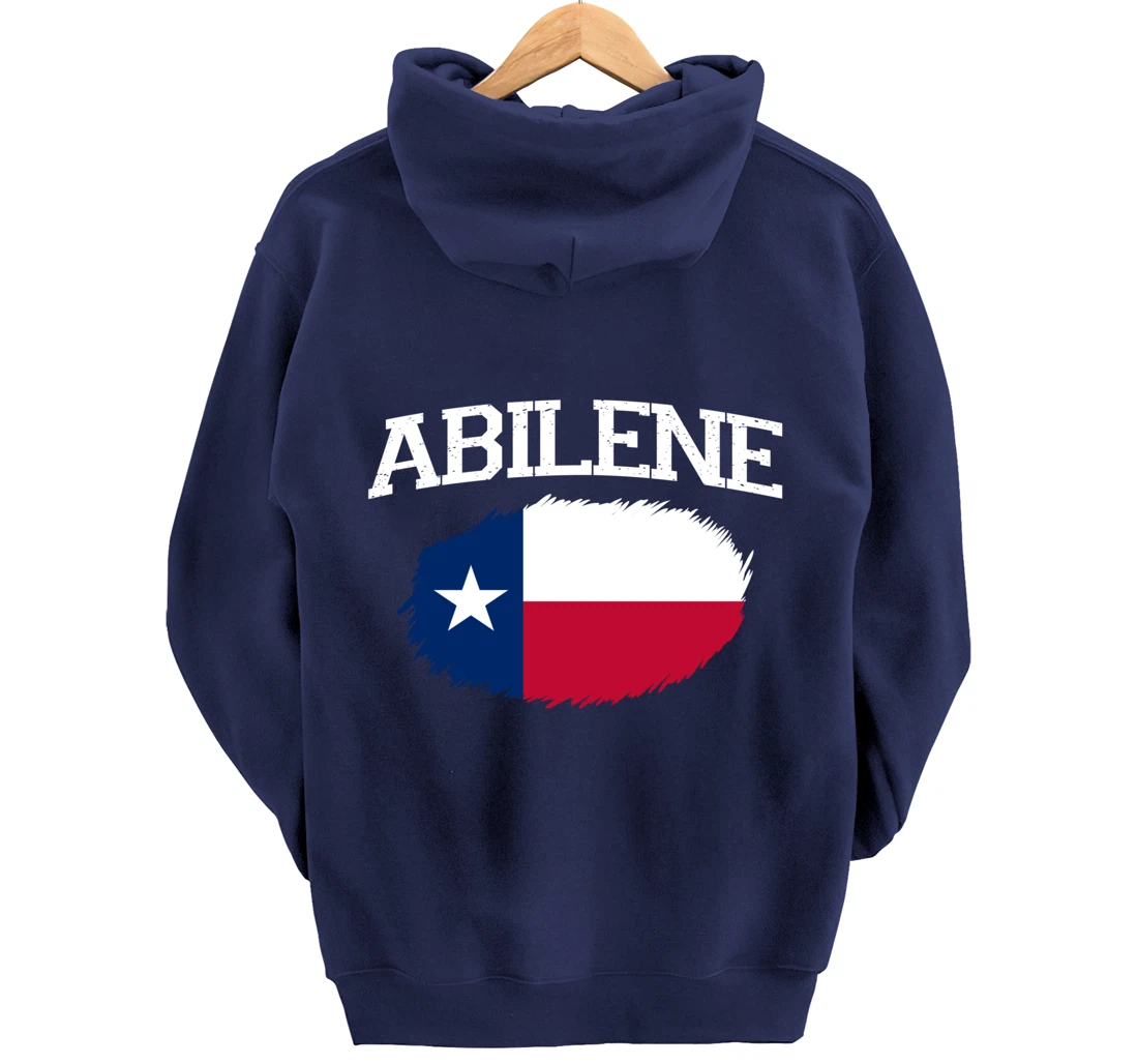 ABILENE TX TEXAS Flag Vintage USA Sports Men Women Pullover Hoodie